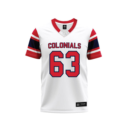 Robert Morris - NCAA Football : Yann Lekomo - White Football Jersey-0