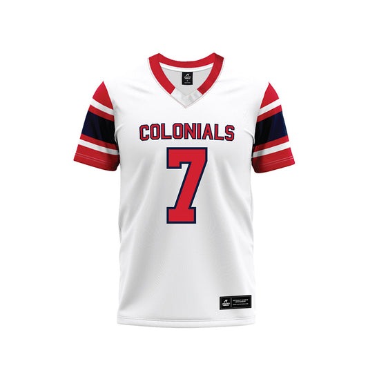Robert Morris - NCAA Football : Knaheim Bragg - White Football Jersey-0