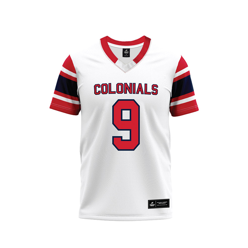 Robert Morris - NCAA Football : DJ Moyer - White Football Jersey-0