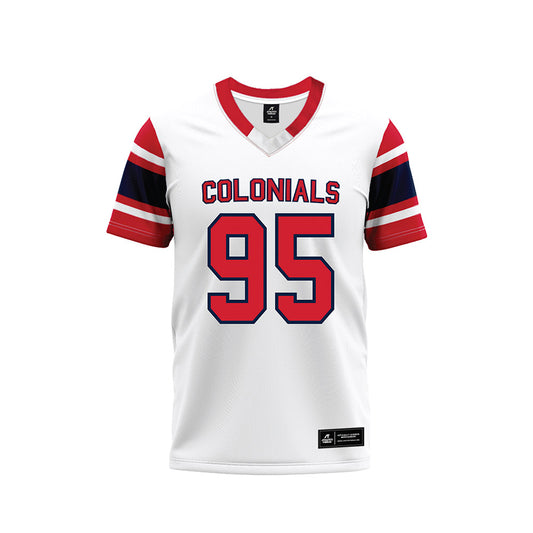 Robert Morris - NCAA Football : Asher Wilson - White Football Jersey-0