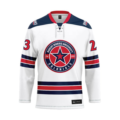 Robert Morris - NCAA Women's Ice Hockey : Ellie Marcovsky - White Hockey Jersey-0