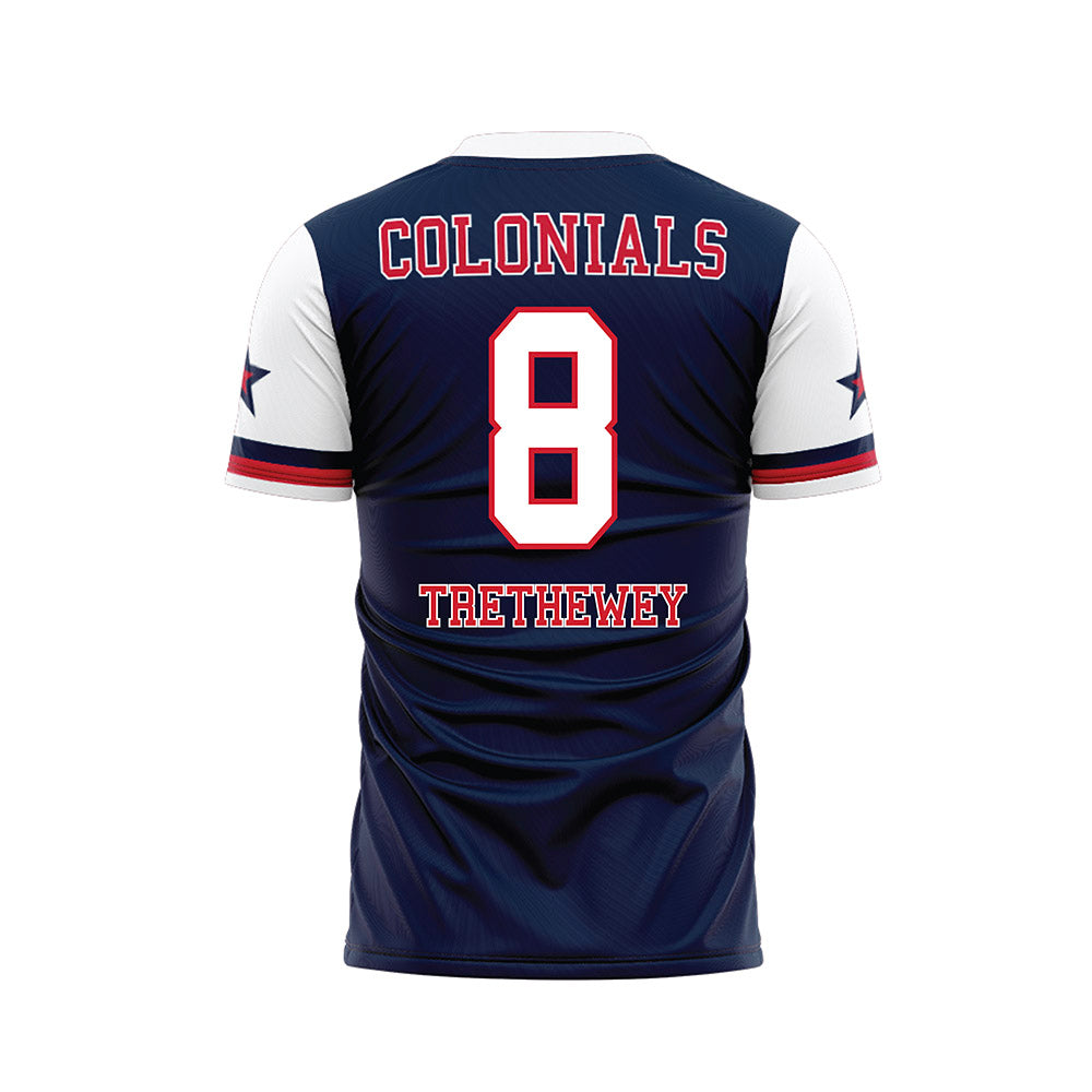 Robert Morris - NCAA Women's Soccer : Ava Trethewey - Navy Soccer Jersey-1