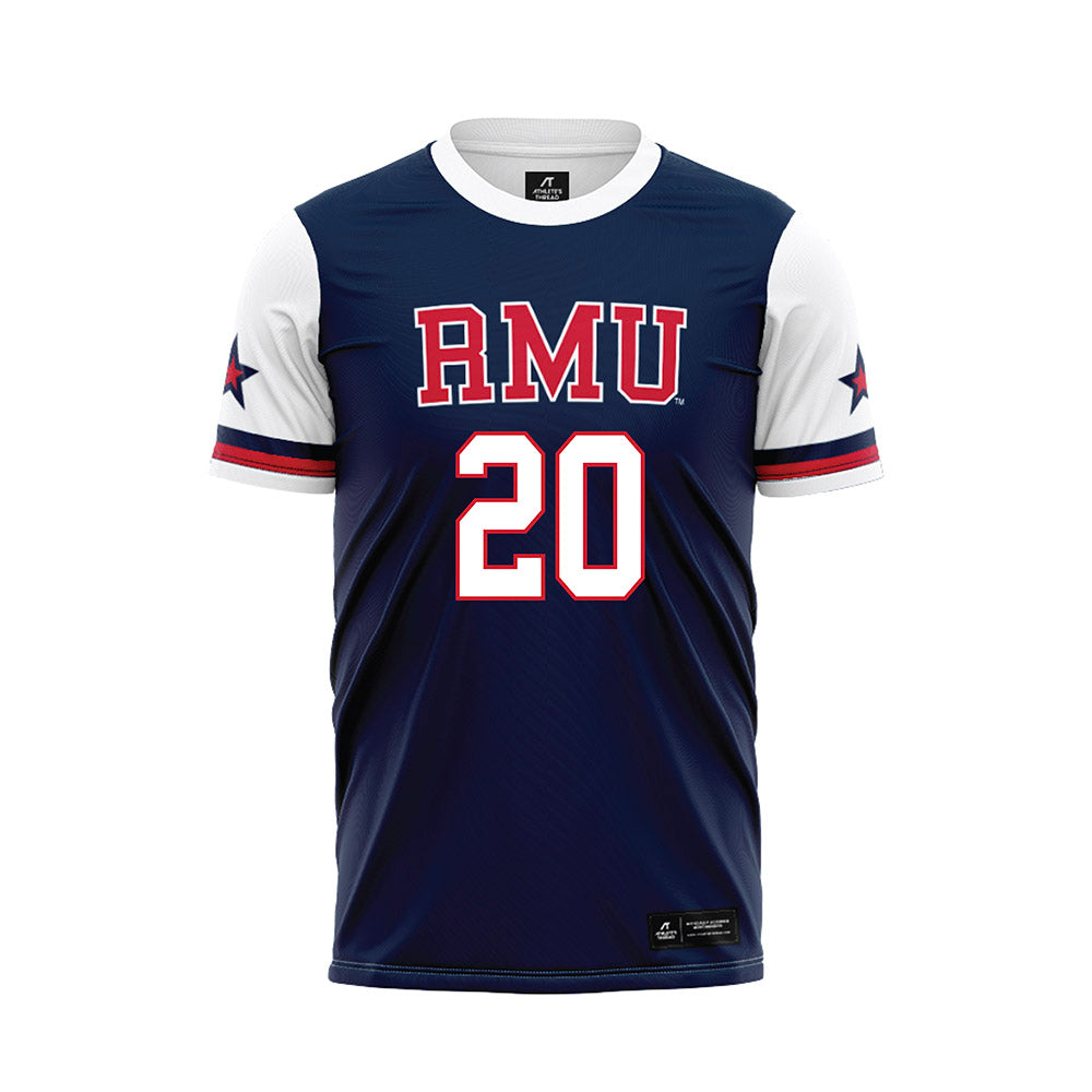 Robert Morris - NCAA Women's Soccer : Shauna Gamble - Navy Soccer Jersey-0