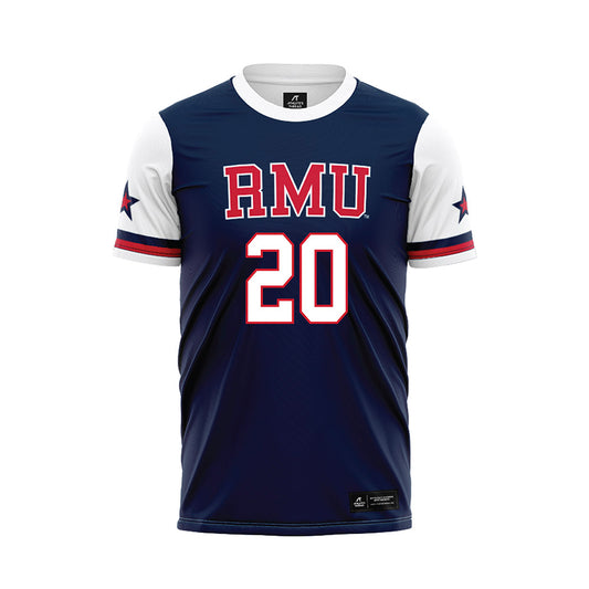 Robert Morris - NCAA Women's Soccer : Shauna Gamble - Navy Soccer Jersey-0