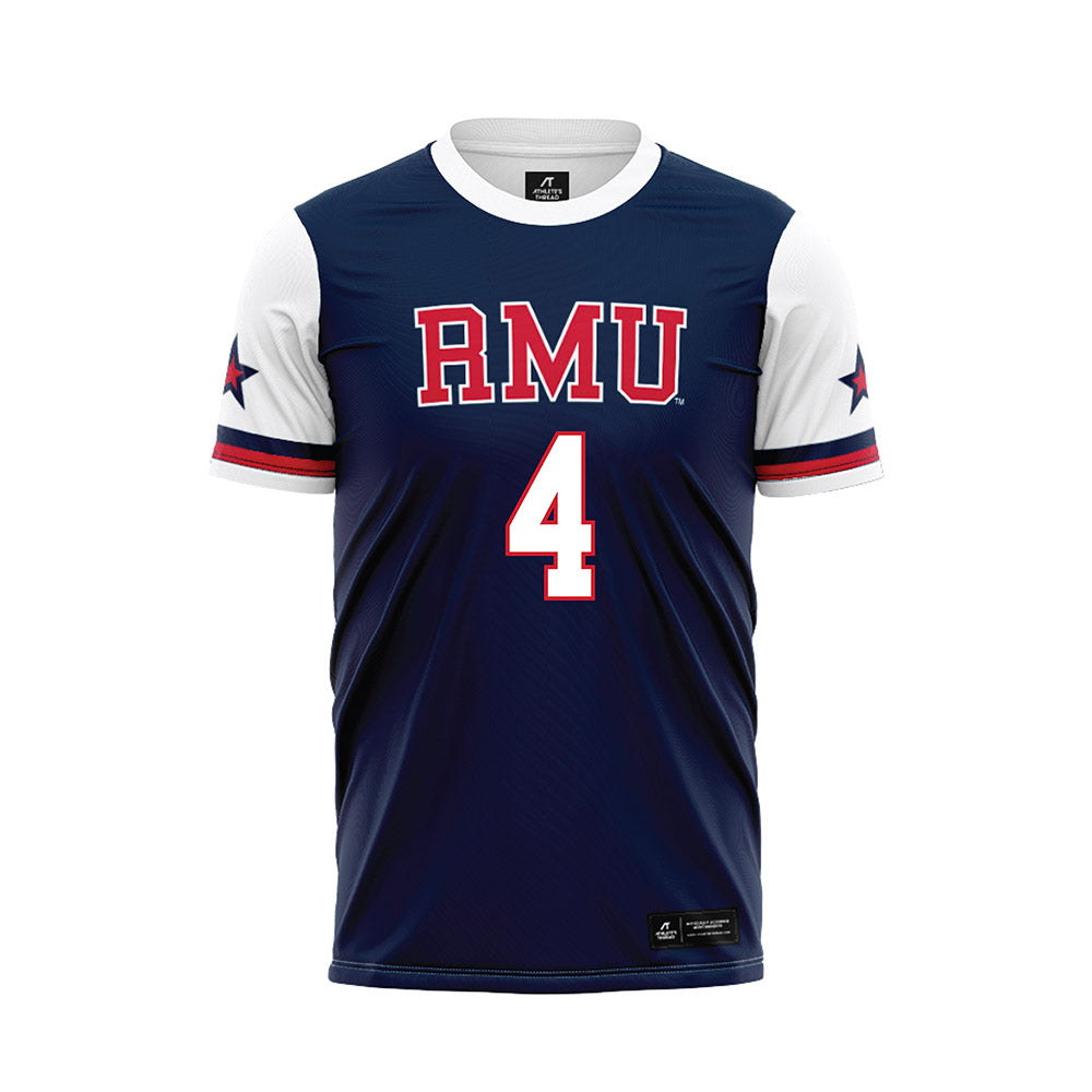 Robert Morris - NCAA Women's Soccer : Jillian Marvin - Navy Soccer Jersey-0