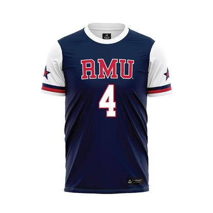 Robert Morris - NCAA Women's Soccer : Jillian Marvin - Navy Soccer Jersey-0