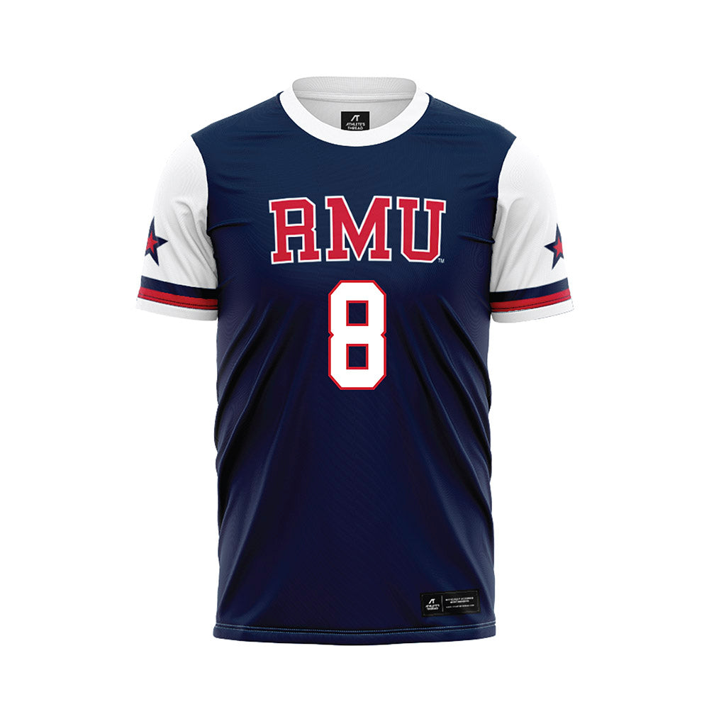 Robert Morris - NCAA Women's Soccer : Ava Trethewey - Navy Soccer Jersey-0