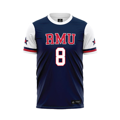 Robert Morris - NCAA Women's Soccer : Ava Trethewey - Navy Soccer Jersey-0