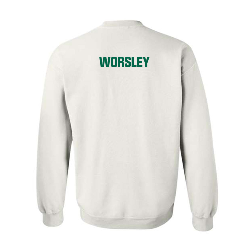 Illinois Wesleyan - NCAA Women's Swimming & Diving : Sarah Worsley - Classic Shersey Crewneck Sweatshirt-1
