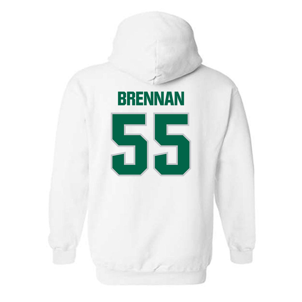 Illinois Wesleyan - NCAA Football : Mac Brennan - Classic Shersey Hooded Sweatshirt-1