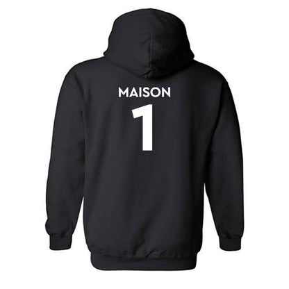 Illinois Wesleyan - NCAA Men's Track & Field : Nyamedze Maison - Classic Shersey Hooded Sweatshirt-1