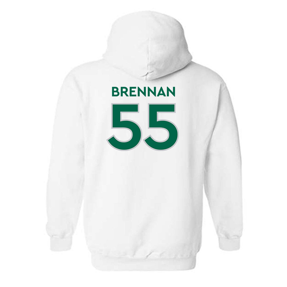 Illinois Wesleyan - NCAA Football : Mac Brennan - Classic Shersey Hooded Sweatshirt-1