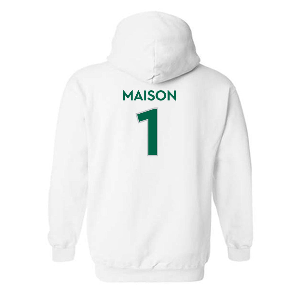 Illinois Wesleyan - NCAA Men's Track & Field : Nyamedze Maison - Classic Shersey Hooded Sweatshirt-1