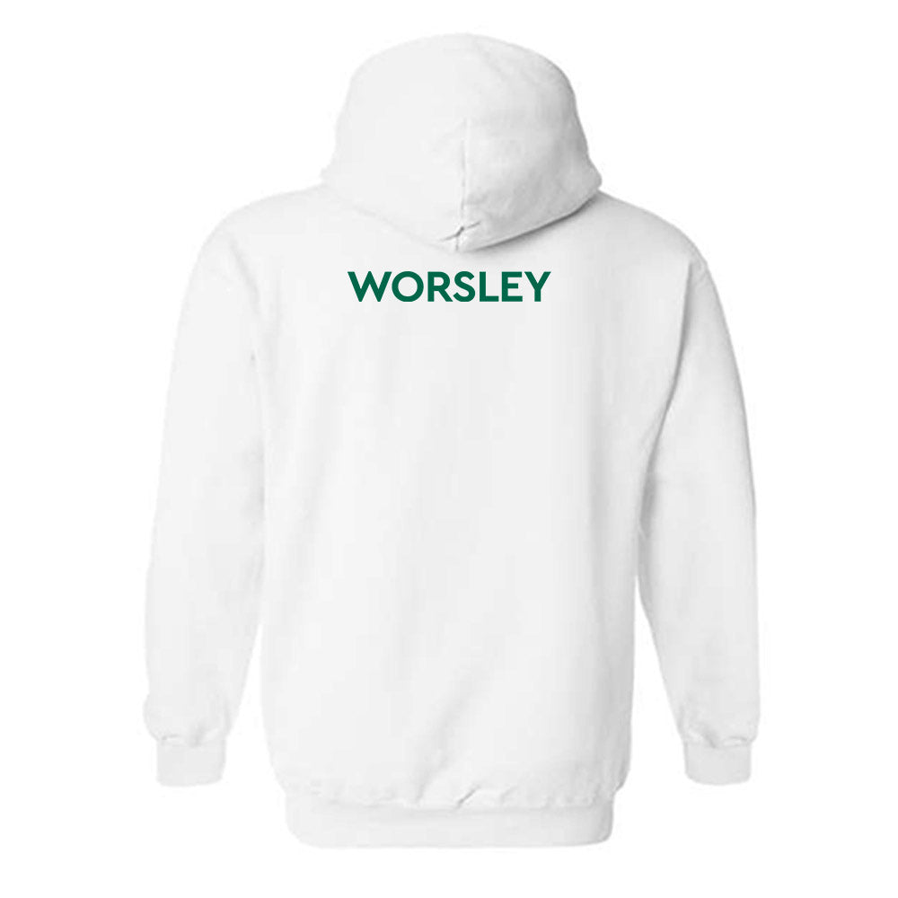 Illinois Wesleyan - NCAA Women's Swimming & Diving : Sarah Worsley - Classic Shersey Hooded Sweatshirt-1