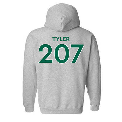 Illinois Wesleyan - NCAA Wrestling : Jurdan Tyler - Classic Shersey Hooded Sweatshirt-1