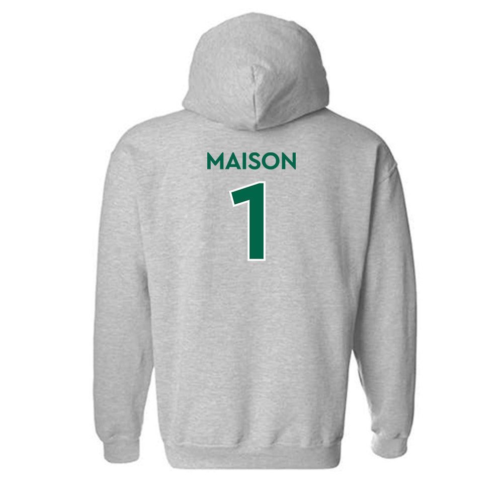 Illinois Wesleyan - NCAA Men's Track & Field : Nyamedze Maison - Classic Shersey Hooded Sweatshirt-1