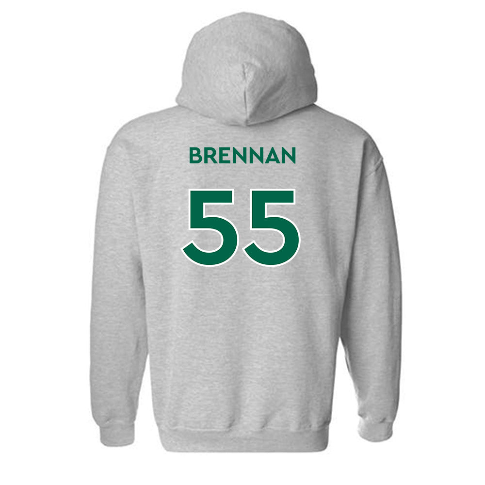Illinois Wesleyan - NCAA Football : Mac Brennan - Classic Shersey Hooded Sweatshirt-1