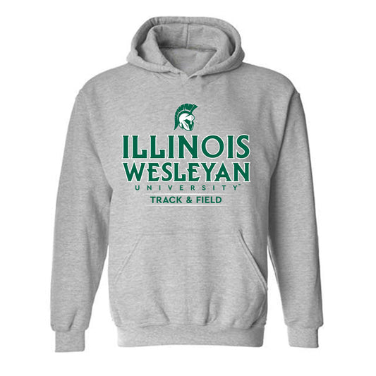 Illinois Wesleyan - NCAA Men's Track & Field : Nyamedze Maison - Classic Shersey Hooded Sweatshirt-0