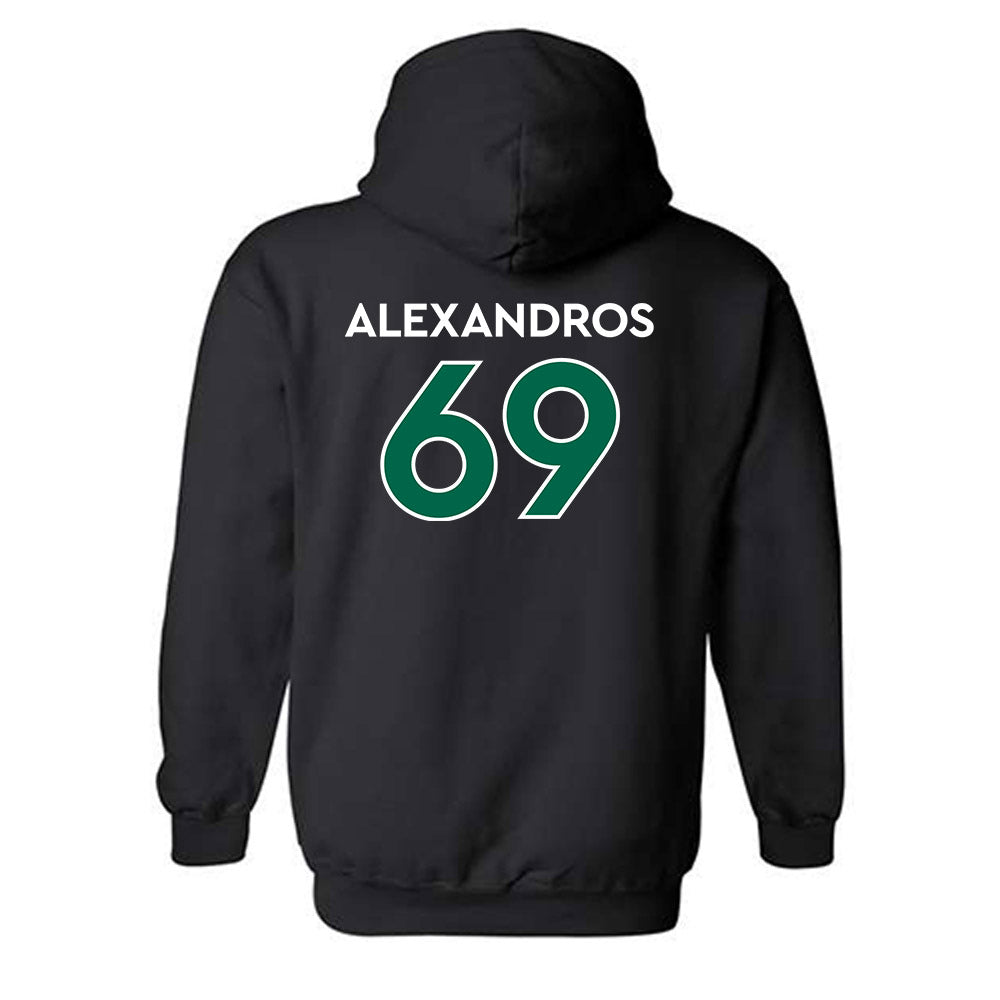 Illinois Wesleyan - NCAA Football : Nici Alexandros - Classic Shersey Hooded Sweatshirt-1