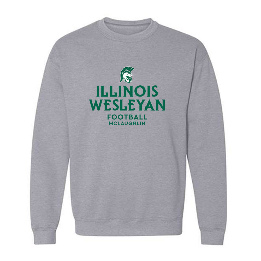 Illinois Wesleyan - NCAA Football : Colin McLaughlin - Classic Fashion Shersey Crewneck Sweatshirt-0