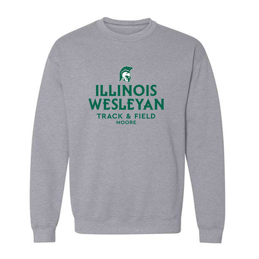 Illinois Wesleyan - NCAA Women's Track & Field : Kelsey Moore - Classic Fashion Shersey Crewneck Sweatshirt-0