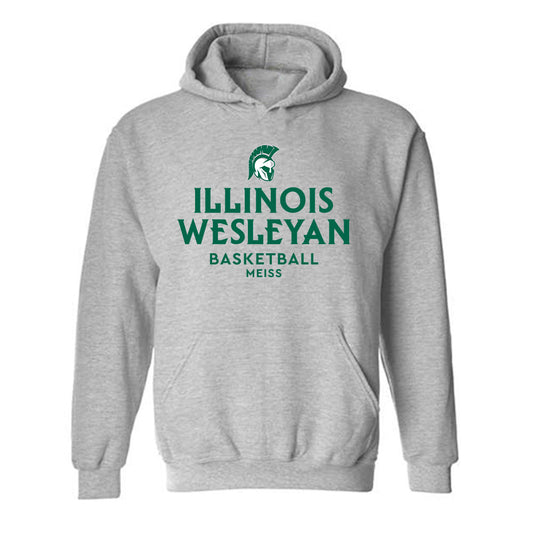 Illinois Wesleyan - NCAA Men's Basketball : Micah Meiss - Classic Fashion Shersey Hooded Sweatshirt-0