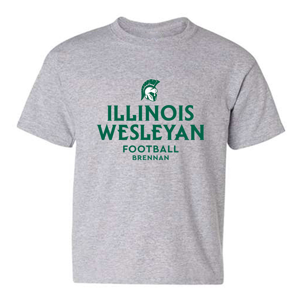 Illinois Wesleyan - NCAA Football : Mac Brennan - Classic Fashion Shersey Youth T-Shirt-0