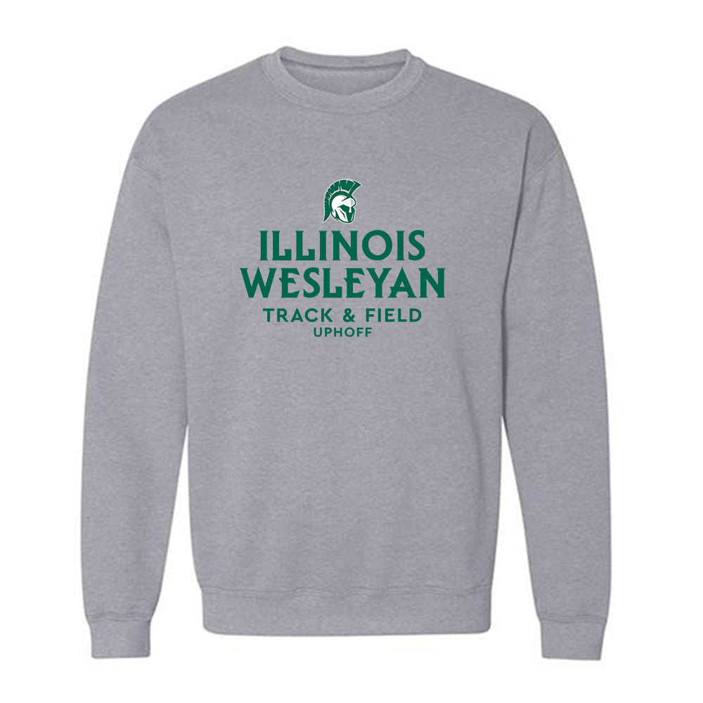 Illinois Wesleyan - NCAA Men's Track & Field : Keagan Uphoff - Classic Fashion Shersey Crewneck Sweatshirt-0