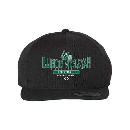 Illinois Wesleyan - NCAA Football : Demarco Hunter - Snapback Hat-0