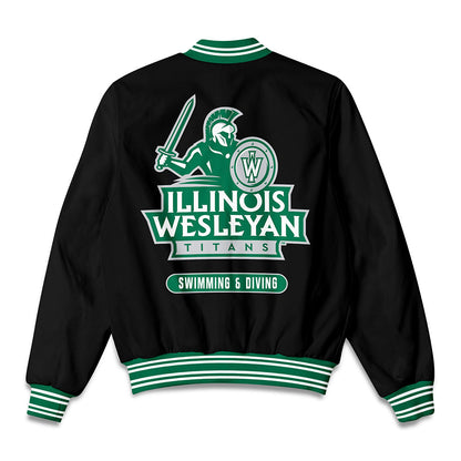 Illinois Wesleyan - NCAA Women's Swimming & Diving : Abigail Schnittker - Bomber Jacket-1