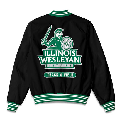 Illinois Wesleyan - NCAA Women's Track & Field : Kelsey Moore - Bomber Jacket-1