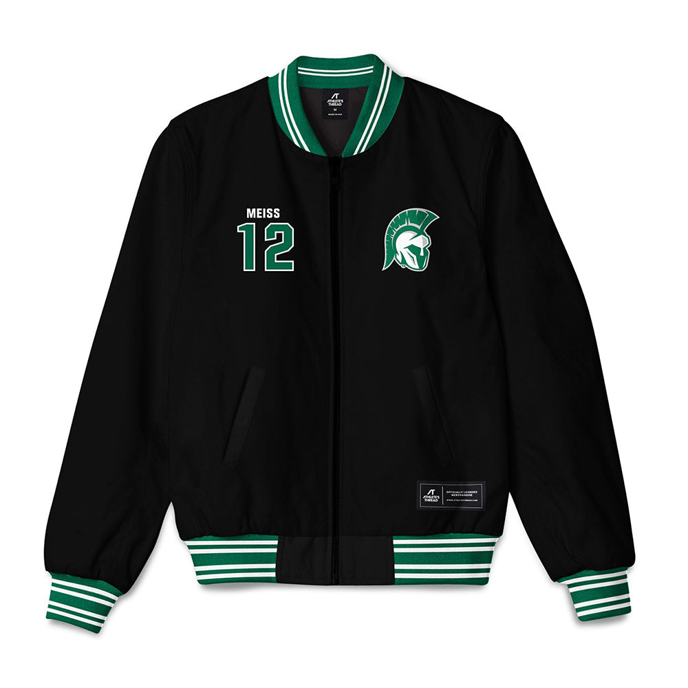 Illinois Wesleyan - NCAA Men's Basketball : Micah Meiss - Bomber Jacket-0