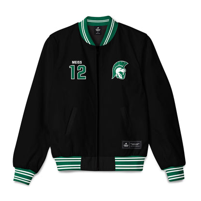 Illinois Wesleyan - NCAA Men's Basketball : Micah Meiss - Bomber Jacket-0