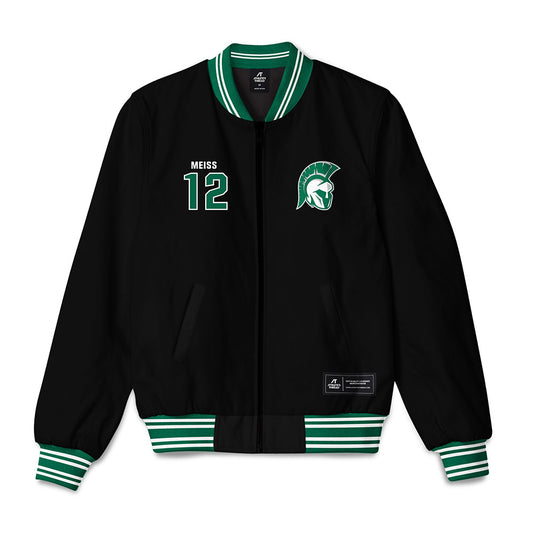 Illinois Wesleyan - NCAA Men's Basketball : Micah Meiss - Bomber Jacket-0