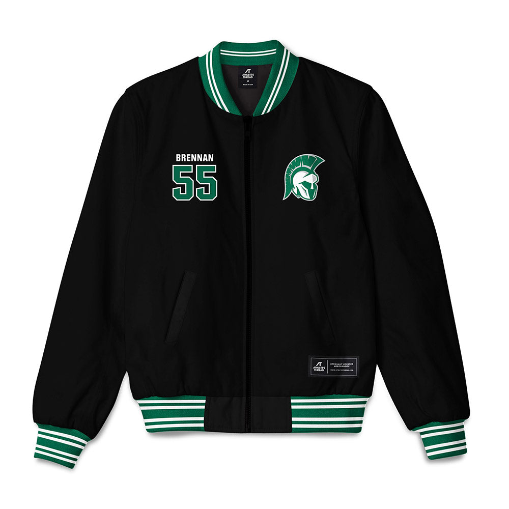 Illinois Wesleyan - NCAA Football : Mac Brennan - Bomber Jacket-0