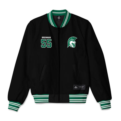 Illinois Wesleyan - NCAA Football : Mac Brennan - Bomber Jacket-0