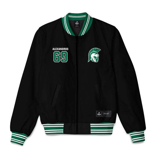 Illinois Wesleyan - NCAA Football : Nici Alexandros - Bomber Jacket-0