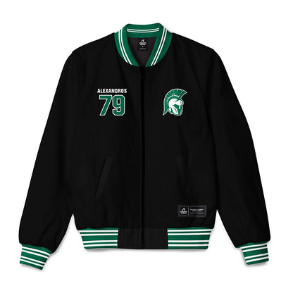 Illinois Wesleyan - NCAA Football : Christos Alexandros - Bomber Jacket-0