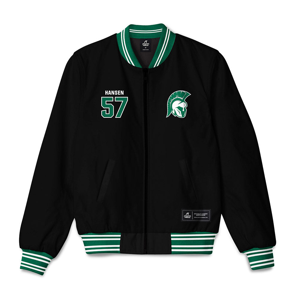 Illinois Wesleyan - NCAA Football : Zach Hansen - Bomber Jacket