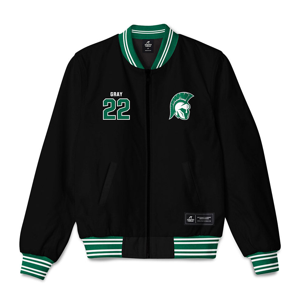 Illinois Wesleyan - NCAA Football : Malik Gray - Bomber Jacket-0