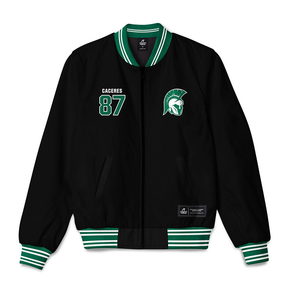 Illinois Wesleyan - NCAA Football : Anthony Caceres - Bomber Jacket-0