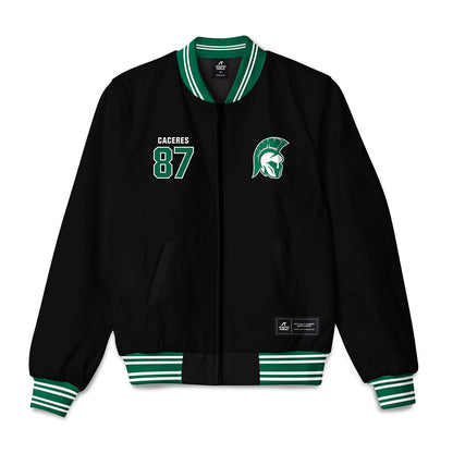 Illinois Wesleyan - NCAA Football : Anthony Caceres - Bomber Jacket-0