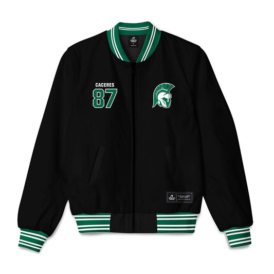 Illinois Wesleyan - NCAA Football : Anthony Caceres - Bomber Jacket-0