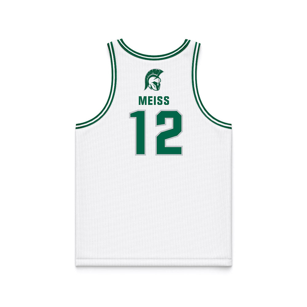 Illinois Wesleyan - NCAA Men's Basketball : Micah Meiss - White Basketball Jersey-1