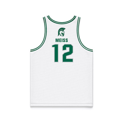 Illinois Wesleyan - NCAA Men's Basketball : Micah Meiss - White Basketball Jersey-1