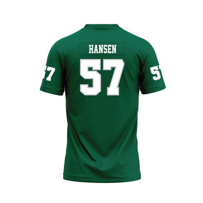 Illinois Wesleyan - NCAA Football : Zach Hansen - Green Premium Football Jersey