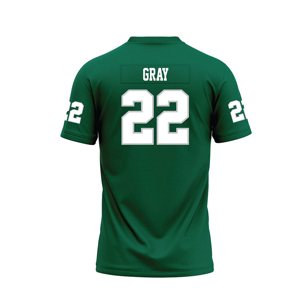 Illinois Wesleyan - NCAA Football : Malik Gray - Green Premium Football Jersey-1