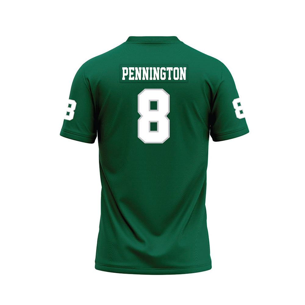 Illinois Wesleyan - NCAA Football : Colton Pennington - Green Premium Football Jersey-1