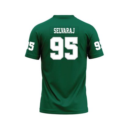 Illinois Wesleyan - NCAA Football : Sathiaraj Selvaraj - Green Premium Football Jersey