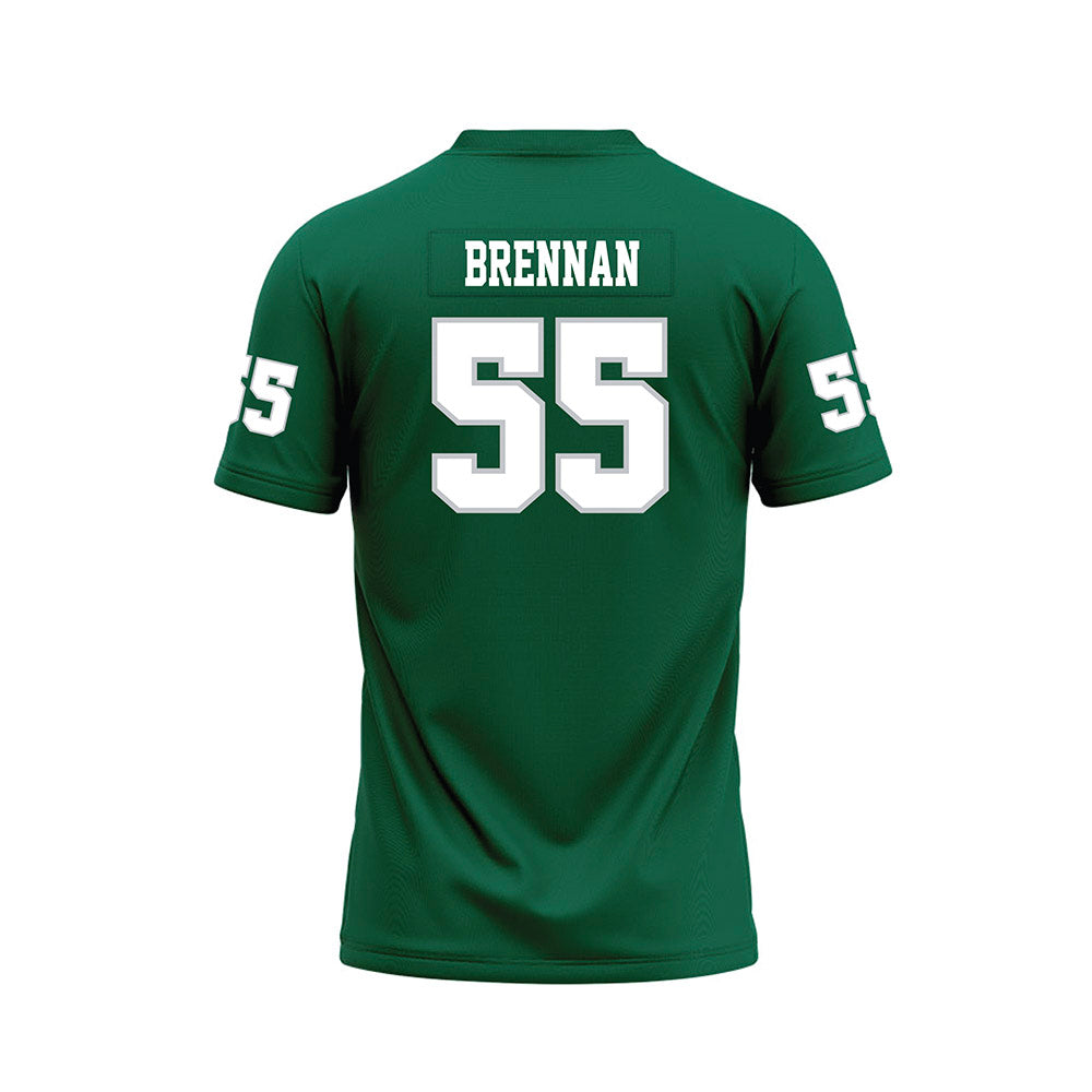 Illinois Wesleyan - NCAA Football : Mac Brennan - Green Premium Football Jersey-1